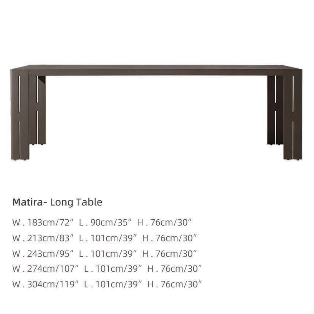 Matira Outdoor Long Coffee Table