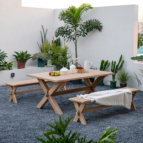 Nikara Outdoor Long Coffee Table