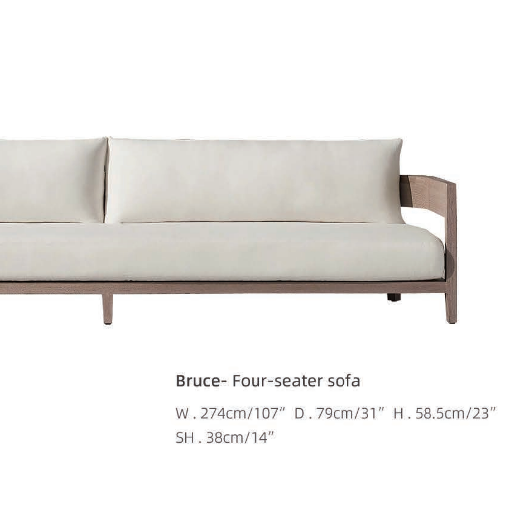 Bruce Outdoor Four Seater Sofa
