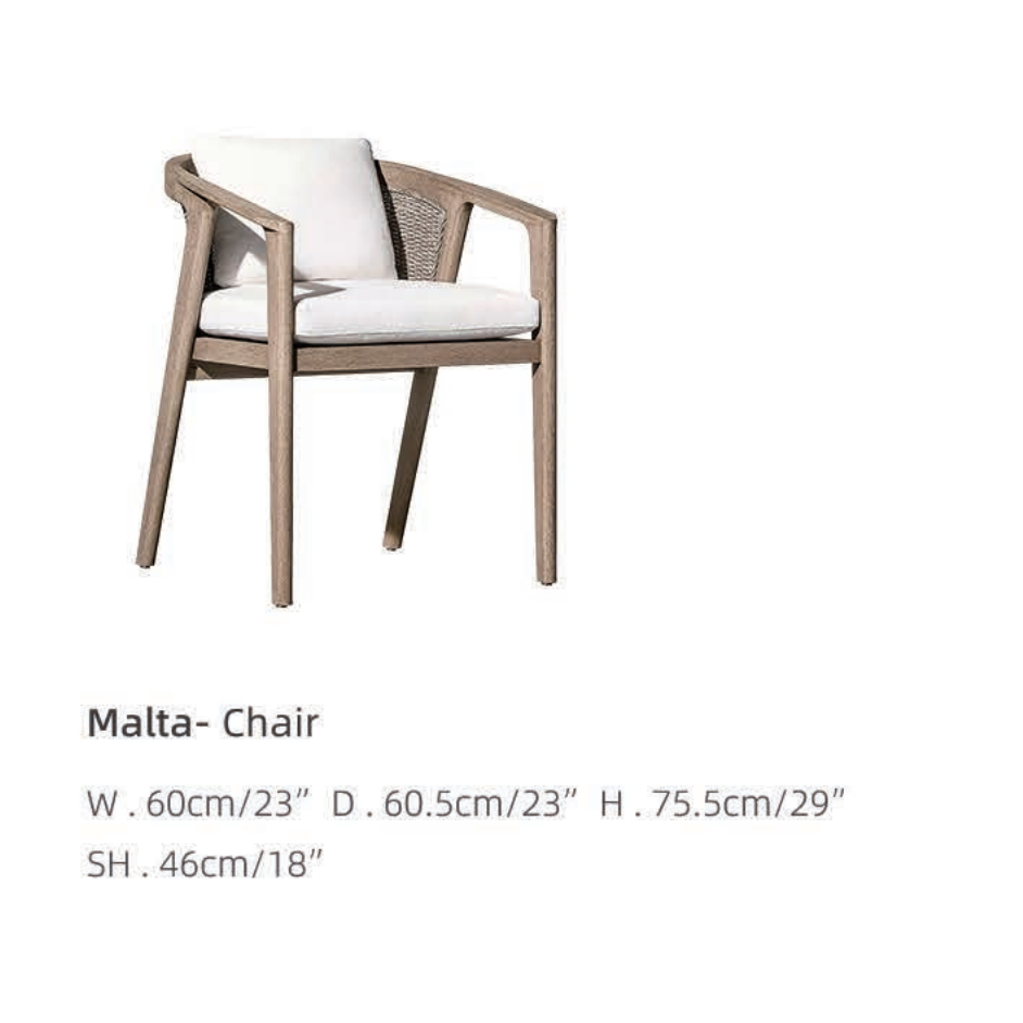 Malta Outdoor Dining Arm Chair