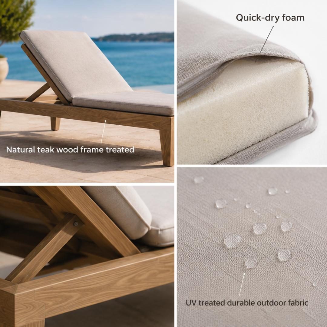 Menorca Outdoor Sun Lounger