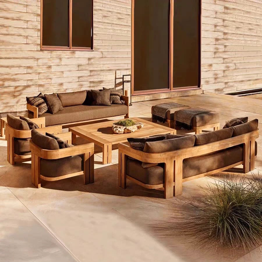 Matila Teak Outdoor Pouf