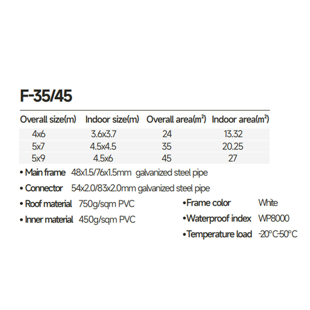 F-35/45 Luxury Safari Glamping Tent