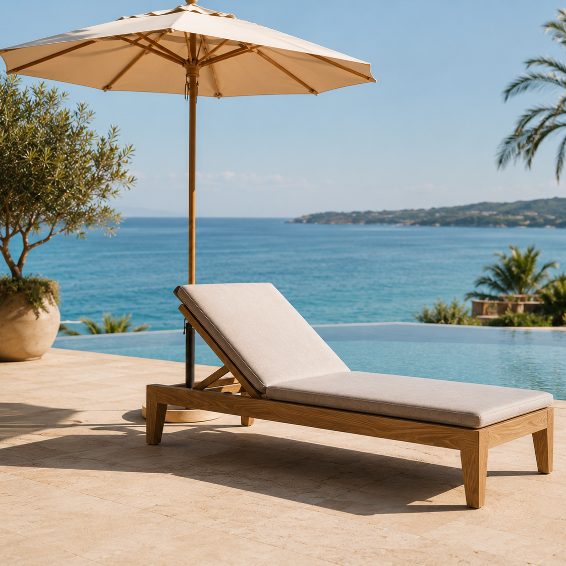 Menorca Outdoor Sun Lounger