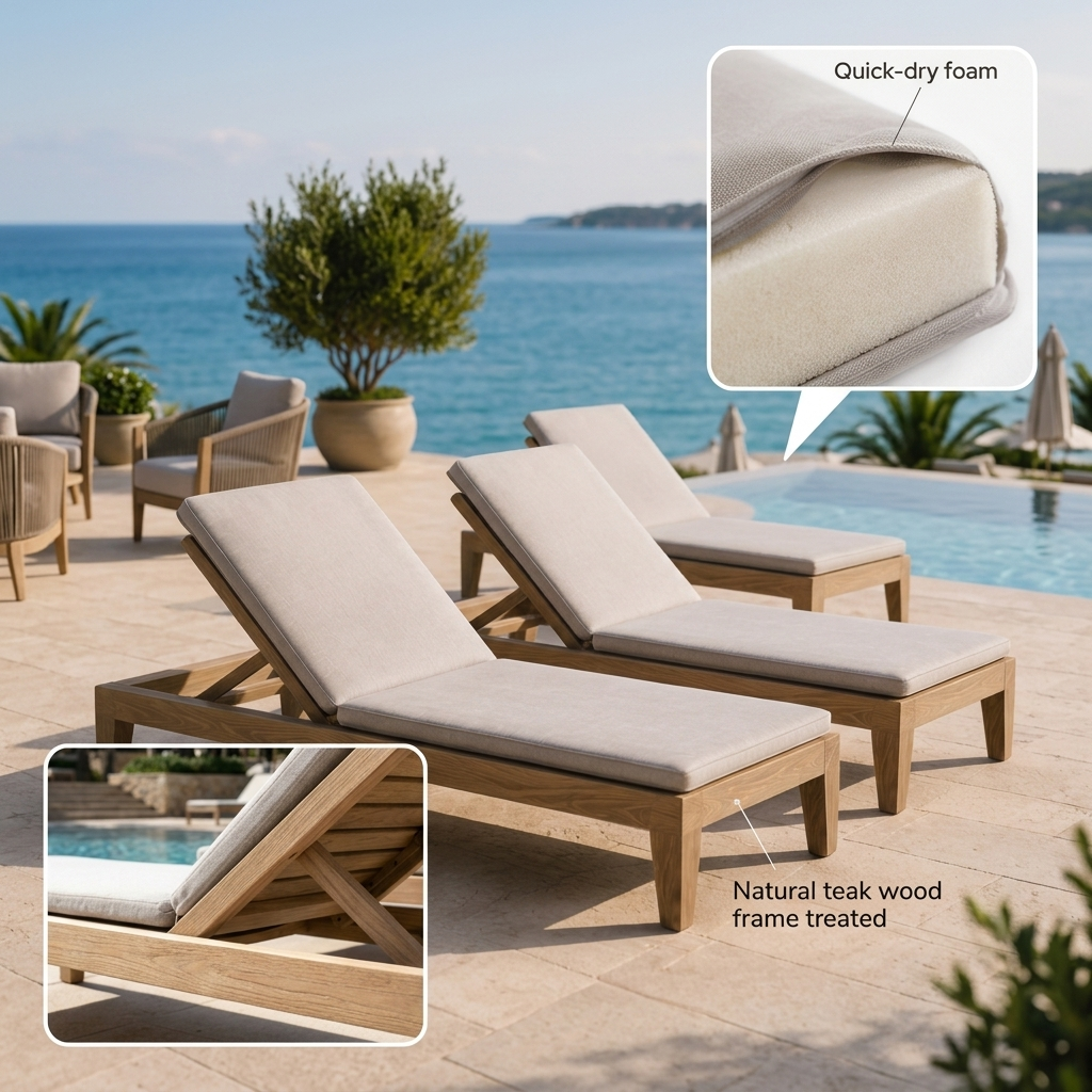 Menorca Outdoor Sun Lounger