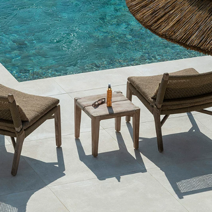 Cane Outdoor Side Table