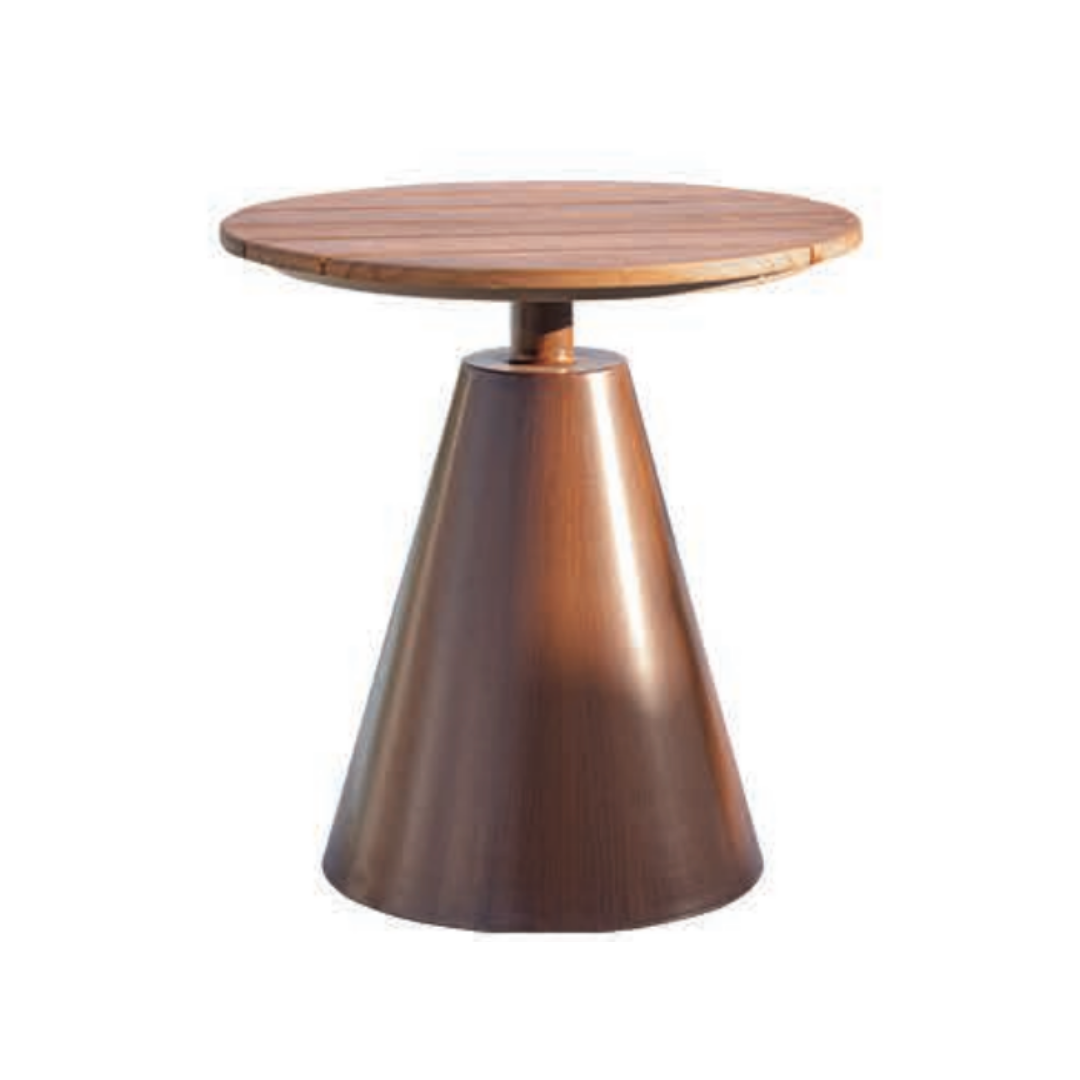 Shell Outdoor Round Slim Neck Coffee Table