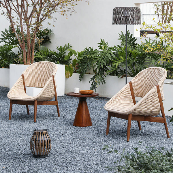 Shell Outdoor Round Coffee Table