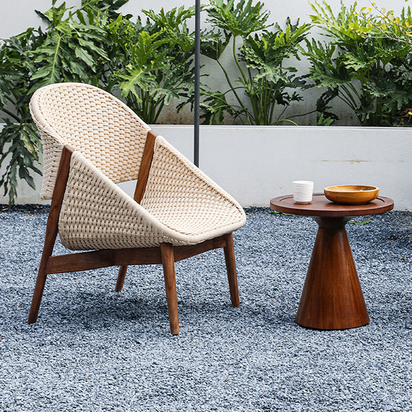 Shell Outdoor Round Coffee Table