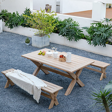 Nikara Outdoor Long Coffee Table