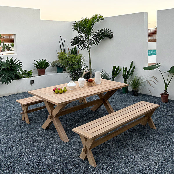 Nikara Outdoor Long Coffee Table